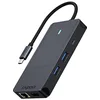 Image de Rapoo Adaptateur USB-C Multiport 10-en-1, Gris