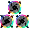 Image de Unykach Candy 30 Argb Ring LED Ordinateur, 3 unités 120 mm, PC de Jeu, Support en Caoutchouc, 7 Lames Ultra silencieuses, télécommande et contrôleur