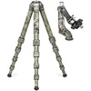 Image de Leofoto - Ranger - Trépied en Carbone avec tête pivotante - Idéal pour la Photographie de Sport et Nature - LS-365C+PG-1 - Full Camo