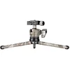Image de Leofoto - Mini trépied de Poche - Idéal pour Le Photographe de Voyage - Capacité de Charge de 25kg - Pieds Extensibles - Hauteur Min. de 11,4 cm - MT-01 + Tête à Bille LH-25 Camo