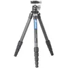 Image de Leofoto - Ranger - Trépied en Carbone pour appareils Photo - Capacité de Charge de 4kg - Pieds Extensibles - Hauteur: 12,5 cm - 128 cm - LS-225C + Ballhead LH-25