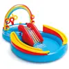 Image de INTEX Piscine gonflable Rainbow Ring Play Center 297x193x135cm 57453NP