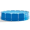 Image de Kit piscine metal frame ronde tubulaire (ø)457 x (h)122m et pédiluve
