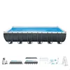 Image de Intex 26368NP   Piscina Fuori Terra Ultra XTR Frame Rettangolare, Pompa Filtro 7900 L/h, Scaletta, Telo Base e Copertura, Kit Pulizia Deluxe e Set Volley, 31805 L, Acciaio e PVC, Grigio, 732x366x132cm