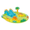 Image de Aire de jeux gonflable - INTEX - Petit Dino - 143 Litres - 2 ans+ - 191 x 152 x 58 cm - Inclus : toboggan fontaine dino gonflable