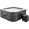 Image de Intex Spa Gonflable carré Greystone Deluxe 4 Personnes, 175 x 175 x 71 cm, Chauffage 2 200 W, Bulles air Chaud, chlorateur salin, épurateur avec Filtre S2 (1 741 l/h), Accessoires Inclus (55093)