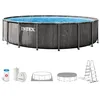 Image de Intex Piscine 26744ND 5,49 m x 1,22 m Greywood Prism Frame Premium Comprend Une Pompe de Filtration, Une échelle de sécurité, Une bâche de Sol et Une Couverture de Piscine