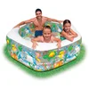 Image de Intex 12-56493NP Piscine hexagonale gonflable Ocean Reef sans phthalate, 191 x 178 x 61 cm