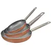 Image de San Ignacio Optimum Plus Lot de 3 poêles en aluminium pressé, convient pour induction, 18, 22, 26 cm