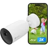 Image de EZVIZ CB3 2K Caméra Surveillance WiFi Extérieure sans Fil avec Batteries Rechargeable, AOV, Détection de Forme Humain/Véhicule, Vision Nocturne Couleur, Audio Bidirectionnel, Défense Active, IP66