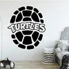 Image de ZOUYING Autocollant Mural pour Enfant Tortue Romantique Art Mural Autocollant Mural pour la décoration de la Maison Autocollant Mural 30 x 34 cm