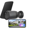 Image de EZVIZ 4K Caméra de Surveillance WiFi Extérieure sans Fil, avec Panneau Solaire, Mode AOV, Détection des Humains/Véhicules, Vision Nocturne Couleur, Défense Active, Audio Bidirectionnel, BC1C 4K Kit