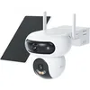 Image de EZVIZ 8MP(4MP+4MP) Camera Surveillance WiFi Exterieure sans Fil à Double Objectif Motorisé, Camera Exterieur Solaire, Mode Always-on, Détection de Personne/Véhicule, HB90 Dual+8W Panneau Solaire
