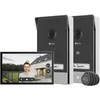 Image de EZVIZ HP7 2K 2-Entry Kit Visiophone Connecté Interphone Vidéo, Sonnette vidéo avec Caméra et Ecran Tactile Couleur 7", Détection de Personne et Audio Bidirectionnel, Ouvre-Porte, WiFi 2.4GHz et 5GHz