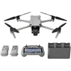 Image de DJI Bundle Air 3 Fly More avec RC 2 (radiocommande avec écran), drone avec télécaméra moy. et double caméra principale pour adultes 4K HDR, temps de vol max. 46 min, 48 MP, O4, deux batteries sup