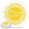 Image de Lot de 4 dessous de verre absorbants pour boissons, dessous de verre ronds en céramique avec dos en liège, 10,2 cm, tournesols You Are My Sunshine