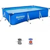 Image de Kit Piscine hors sol tubulaire BESTWAY - Steel Pro - 300 x 201 x 66 cm - Rectangulaire (filtre à cartouche et cartouche)