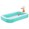 Image de Petite Piscine familiale Gonflable Dunk N' Splash  avec Panier de Basket 251 m x 168 m x 102 m