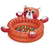 Image de Bestway Piscine à balles Gonflable Playful Red Panda avec 50 balles - 107 cm x 94 cm x 58 cm - Orange