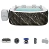 Image de Spa gonflable BESTWAY - Lay-Z-Spa Hollywood - 140 airjets - 180 x 180 x 66 cm - 4 à 6 places - Carré (couverture cartouche)