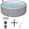 Image de Spa gonflable BESTWAY - Lay-Z-Spa Bali - 140 airjets - 196 x 71 cm - 4 à 6 places - Rond (couverture cartouche diffuseur)
