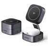 Image de UGREEN MagFlow Qi2 15W Chargeur Induction iPhone 2 en 1 MagSafe Rapide