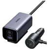 Image de Chargeur Allume Cigare UGREEN GAN AC + 1 Bloc d Alimentation déporté Noir