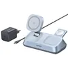 Image de UGREEN MagFlow 3 EN 1 Qi2 25W Station Chargeur Induction iPhone MFi Certifié Compatible avec MagSafe iPhone 17 16 15 14 13 12 Pro Max Plus Air AirPods iWatch