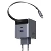 Image de Chargeur Ugreen Nexode GaN Infinity USB-A + USB-C 65W Gris