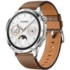 Image de HUAWEI Watch GT 4 Montre Connectée Intelligente Jusqu'à 14 Jours d'autonomie - Compatible avec iOS et Android - Suivi de la fréquence Cardiaque - Montre Sport, SpO2 et GPS - 46MM Marron Version FR