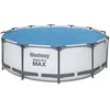Image de Bestway 58242 Bâche Solaire diamètre 356 cm Piscine Hors Sol Ronde diamètre 366 cm Bleu