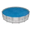 Image de Bestway 58253 Bâche Solaire diamètre 462 cm pour Piscine Hors Sol Ronde diamètre 457 à 488 cm Bleu