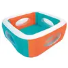 Image de Bestway 51132 Piscine Gonflable Carrée avec Hublots Window 168 X 168 X 56 cm