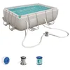Image de Bestway 56629| Power Steel - Piscine Hors-Sol rectangulaire, 282 x 196 x 84 cm, Pompe de Filtration et Distributeur Chemconnect Inclus