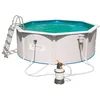 Image de Hydrium Piscine 360 x 120 cm, Cap. 10 990, Filtre à Sable 58397 (2 006 Lt/H). Comprend : Tapis de Base, Skimmer Professionnel, échelle de sécurité et DVD, Blanc