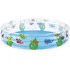 Image de Bestway 51004 Piscine gonflable ronde Deep Dive 3 boudins 152 x 30 cm Transparent