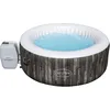Image de Spa Gonflable Rond Lay-Z-Spa® Bahamas Airjet  Motif Bois 2 à 4 Personnes, 180 x 66 cm