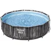 Image de Kit Piscine hors sol tubulaire BESTWAY - Steel Pro Max  - 366 x 100 cm - Ronde (filtre à cartouche échelle diffuseur)