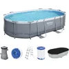 Image de Bestway Piscine Hors Sol Ovale Power Steel 488 x 305 x 107 cm avec Accessoires