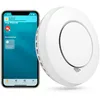 Image de Meross Détecteur de Fumée Interconnecté (HUB REQUIS), Détecteur de Fumée Intelligent Compatible avec Apple HomeKit et SmartThings, Alarme Incendie avec Pile Remplaçable, Fonction de Test