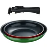 Image de Bergner Click&Cook Lot de 2 poêles Ø22Ø26 cm Aluminium pressé 2 couleurs + manche amovible