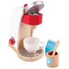Image de Dinette bois set machine expresso service blanc Hape® -
