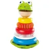 Image de Hape Anneaux à Empiler Grenouille pour Bébé - Jouet en Bois Enfant 12 Mois et Plus - Anneaux Multicolores - Éveil Educatif pour Enfant Apprend à Compter, Les Couleurs & Les Sons - Fille & Garçon