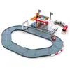 Image de Jouet Hape Station de Course pour Petite Voiture et Circuit Train Bois - Jeu pour Enfant de Plus de Trois Ans - Compatible Avec Jeux de Petit Train en Bois de Marque Traditionnelle