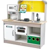Image de Hape E3177 - Cuisine de Luxe avec Micro-Ondes, cafetière, réfrigérateur, Four, cuisinière, poêle à Griller et de Nombreux Accessoires