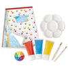 Image de Hape Coffret Artistique Mélange des Couleurs - Enfants de 4 Ans et Plus - pour Motricité, Créativité - 3 Tubes Peinture Couleurs Primaires 60 ML, 1 Palette, 1 Disque Chromatique, 3 Pinceaux Inclus