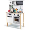 Image de Hape Cuisine Interactive en Bois - Jouet Éducatif à partir de 3 Ans - Ensemble Ustensiles et Accessoires - Jeu Imitation Créatif avec Sons et Lumières - Cadeau Fille Garçon Dinette
