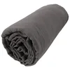 Image de Drap Housse 100% Gaze de Coton 74 Fils - Anthracite, 160 x 200 cm