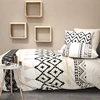 Image de Baton Rouge - Parure housse de couette Bohème beige/noir/blanc 240x220 cm