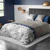 Image de My Home Collection - Parure housse de couette Toki bleue 240x220 cm